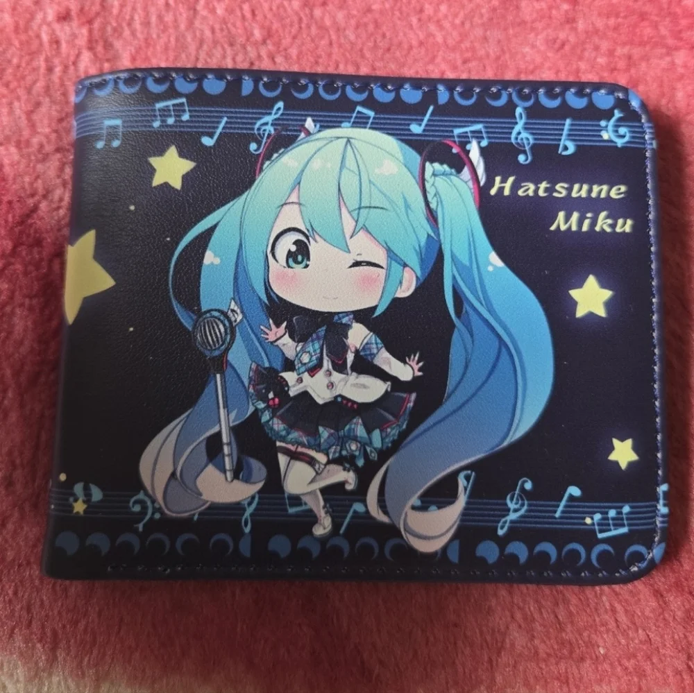 New hatsune miku anime manga leather wallet